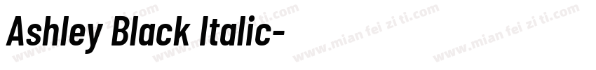 Ashley Black Italic字体转换